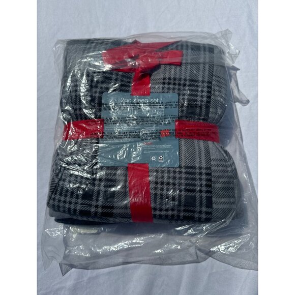 Hanes Premium Mens Waffle Knit Crewneck Pajama Set 2 Piece, Black, Size XXL, NWT - Picture 3 of 3